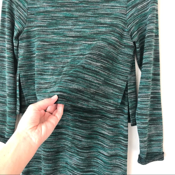 \Topshop\• Green Striped Sweater Dress - Picture 4 of 14